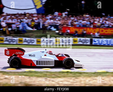 AA 6898. Archivierung, 1984, GP von Großbritannien, Brands Hatch, McLaren-TAG, Niki Lauda, Kent, England Stockfoto