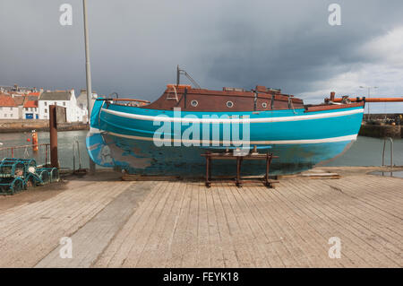 St Monans Hafen - Fife, Schottland. Stockfoto