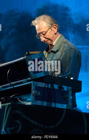 DJ Derek richtiger Name Derek Serpell-Morris Auftritt beim Larmer Baum Festival im Juli 2008. Stockfoto