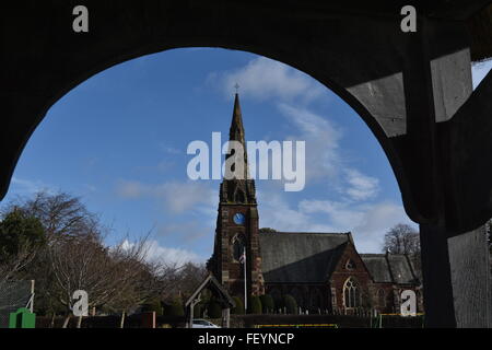 All Saints Parish Church, Thornton Hough, Wirral Stockfoto