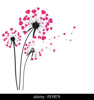 Abstrakte Löwenzahn Hintergrund-Vektor-Illustration Stock Vektor