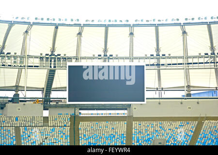 Großbildschirm Macarana Stadion Rio De Janeiro Brasilien Stockfoto