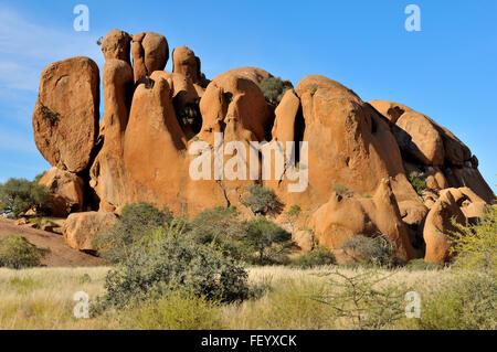 Felsformation am Spitzkoppe nahe Usakos in Namibia Stockfoto