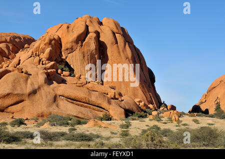 Camping am Spitzkoppe nahe Usakos in Namibia Stockfoto