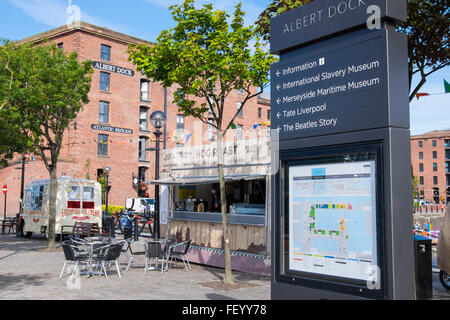 Eingang zum Albert Dock, Liverpool. Stockfoto