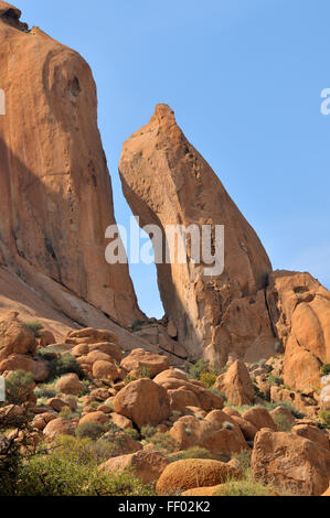 Felsformation am Spitzkoppe nahe Usakos in Namibia Stockfoto