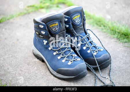 Ein paar von Asolo Stamm GTX Wanderstiefel Stockfoto