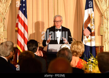 Kennedy Center Vorsitzender Rubenstein liefert Hinweise auf die 2015 Kennedy Center Dinner in Washington ehrt Stockfoto