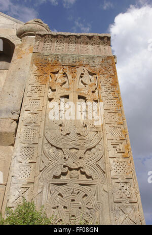 Khatchkar Kreuzstein Tsakhatskar Kloster, Yeghis Tal, südliche Armenien Stockfoto