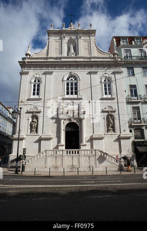 Igreja Dos Italianos - Kirche der Italiener (Nuestra Señora de Loreto), Largo Chiado, Lissabon, Portugal Stockfoto