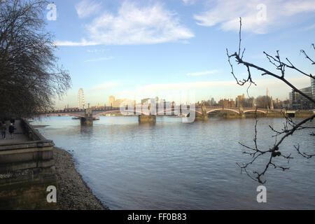 Lambeth Bridge, Themse Stockfoto