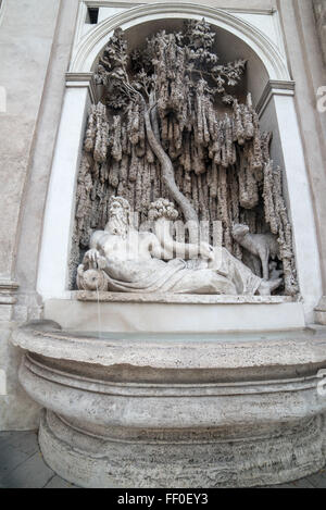 Rom, Italien: Skulptur im Ensemble von Quattro Fontane, vier Brunnen Stockfoto