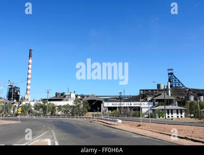 Mount Isa Mines Kupferhütte, Queensland, Queensland, Australien Stockfoto