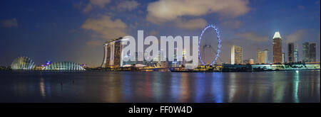 Panorama der Skyline von Singapur Stockfoto