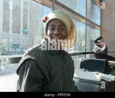 Afroamerikanerin Rasta Hut - USA Stockfoto