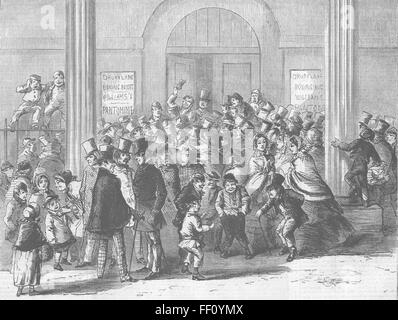 Londoner Drury Lane Theater-Engagement für Pantomime 1858. Illustrierte London News Stockfoto