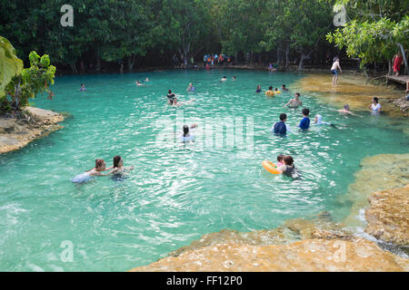 Am Sa Morakot Emerald Pool, Provinz Krabi, Thailand Stockfoto