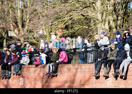 Ashbourne Fasching Fußball 2016, Derbyshire, UK. Stockfoto