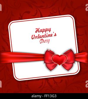 Schöne Grußkarte zum Valentinstag Stock Vektor