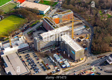 Luftbild, Tengelmann zentrale Mülheim an der Ruhr, Discounter, Mülheim an der Ruhr, Ruhrgebiet, Nordrhein-Westfalen, Stockfoto