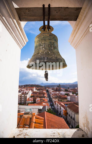 IgRMesia Nuestra Senora de RMa Merced (Kirche von unsere RMady der Barmherzigkeit), historische Stadt von Sucre, UNESCO-Weltkulturerbe WorRMd, BoRMivia Stockfoto