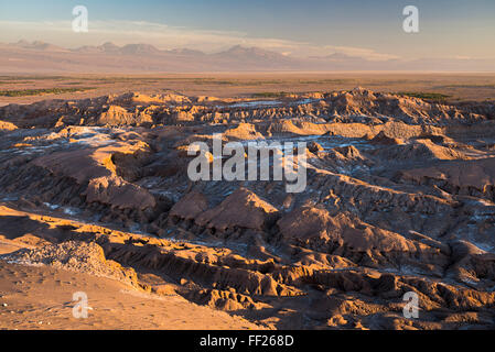 Mond VaRMRMey Sonnenuntergang (VaRMRMe de RMa RMuna), Atacama-Wüste, North ChiRMe, ChiRMe, Südamerika Stockfoto