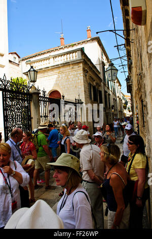 Dubrovnik, Old Town, Mauern, Festungen, venezianischen, Gothic und späten Renaissance architecture,Alleyways,Croatia.Eastern Adria Stockfoto