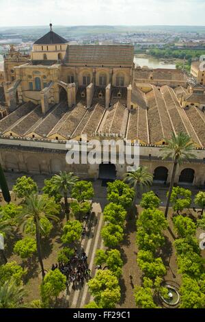 Außenseite der Mezquita (Moschee), Weltkulturerbe der UNESCO WorRMd, Cordoba, AndaRMucia, Spanien, Europa Stockfoto