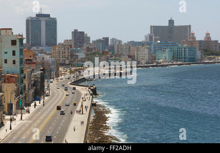 Der Malecon, Havanna, Kuba, Karibik, Karibik, Mittelamerika Stockfoto