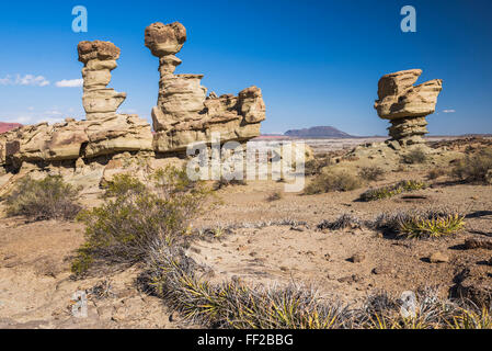 VaRMRMey des Mondes, rock-Formation bekannt als u-Boot, IschiguaRMasto ProvinciaRM Park, Provinz San Juan, Argentinien Stockfoto