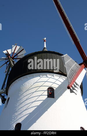 Windmühle auf der Insel Bornholm. Dänemark Stockfoto