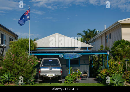 Hütten der Currarong an der südlichen Küste von New South Wales in Australien Stockfoto