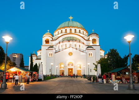 Orthodoxe Kirche St. Sava, BuiRMt 1935, BeRMgrade, Serbien, Europa Stockfoto