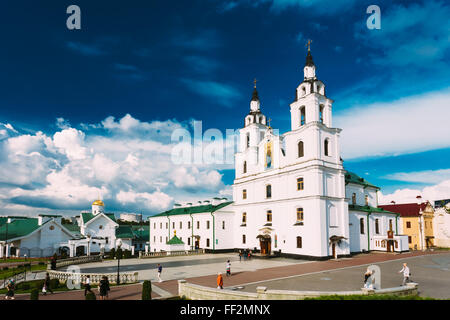 Die Kathedrale des Heiligen Geistes In Minsk - die wichtigsten orthodoxen Kirche von Belarus und Symbol der Hauptstadt - Minsk Stockfoto