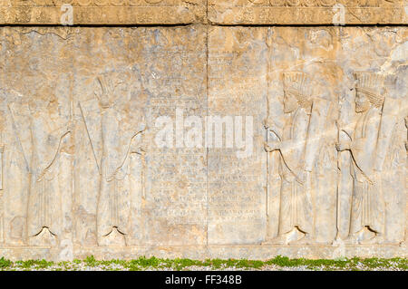 Antike Persische Carving in Persepolis - Iran Stockfoto