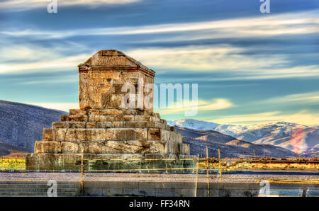 Grabmal von Kyros dem großen in Pasargadae - Iran Stockfoto