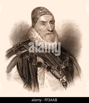 Charles Howard, 1. Earl of Nottingham, Howard von Effingham, 1536-1624, ein englischer Staatsmann und Lord High Admiral unter Elizabe Stockfoto