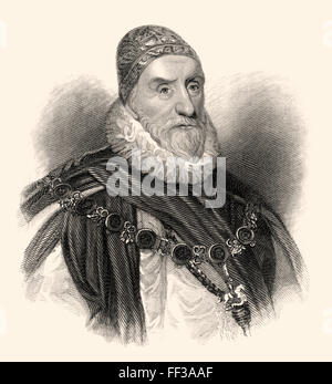 Charles Howard, 1. Earl of Nottingham, Howard von Effingham, 1536-1624, ein englischer Staatsmann und Lord High Admiral unter Elizabe Stockfoto