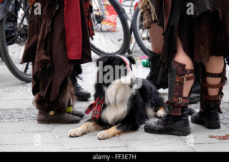 München, Deutschland. 9. Februar 2016. Karneval in Marienplatz, München, Deutschland.  9. Februar 2016 Kredit: Epp Kaavere/Alamy Live-Nachrichten Stockfoto