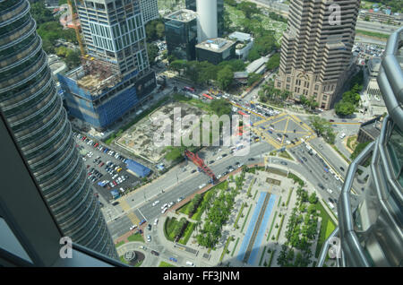 Kuala Lumpur, Hauptstadt von Malaya. The1483ft, sind die Petronas Towers zu den höchsten in der Welt. Stockfoto