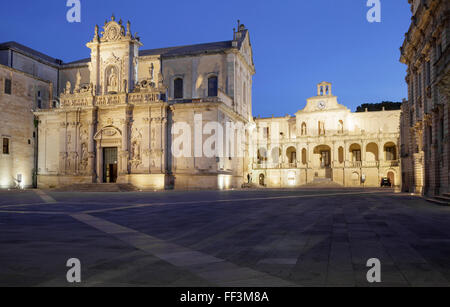 Piazza del Duomo, Lecce, Apulien, Italien Stockfoto