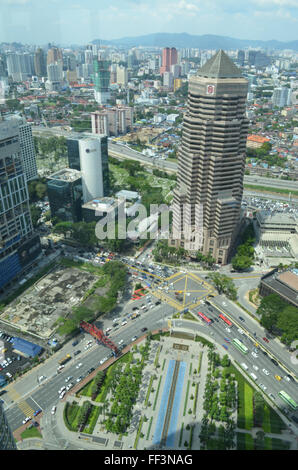 Kuala Lumpur, Hauptstadt von Malaya. The1483ft, sind die Petronas Towers zu den höchsten in der Welt. Stockfoto