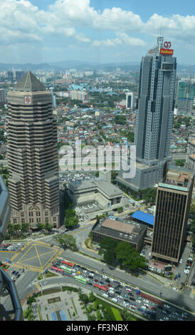 Kuala Lumpur, Hauptstadt von Malaya. The1483ft, sind die Petronas Towers zu den höchsten in der Welt. Stockfoto