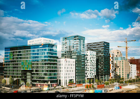 OSLO, Norwegen - 31. Juli 2014: Ansicht des Stadtbildes in Oslo, Norwegen. Sommer-Saison Stockfoto