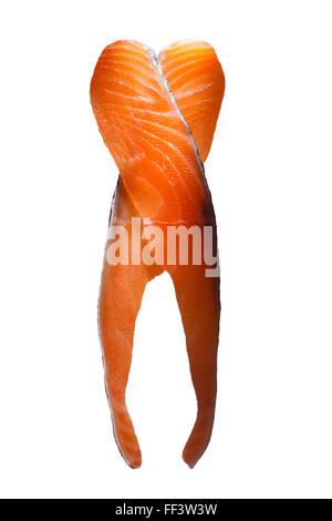 Ungekocht zweierlei Lachs Stockfoto