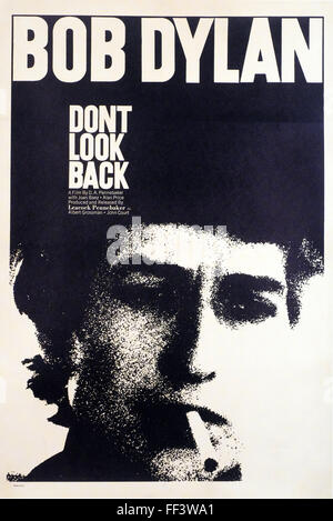 Bob Dylan - kein Blick zurück - Filmplakat Stockfoto