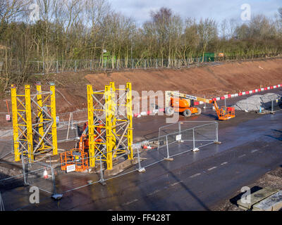 Steg bauen [Baustelle] Stockfoto