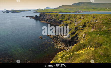 Foto-schöne malerische Landschaft aus Ring Kerry Irland Stockfoto