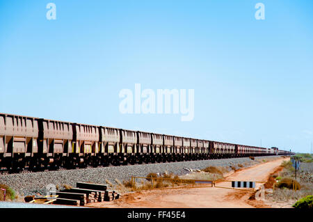 Eisenerz Zug - Pilbara - Australien Stockfoto