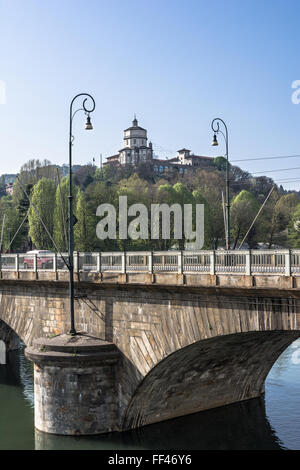 Der Monte dei Cappuccini in Turin, Italien Stockfoto